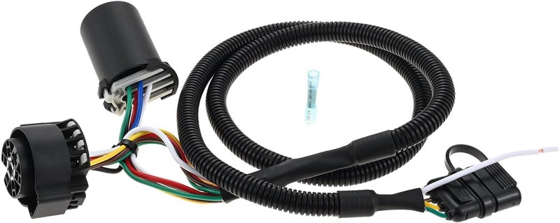 Mtsooning 7 Pin to 4 Pin Trailer Wiring Harness with Reverse Wire,43 Inches Trailer Extension Wire Connector Adapter Replacement for Trucks Pickups, Trailer Plug for Installing LED Tailgate Light Bar - Image 5